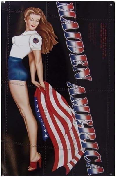 Air Force Maiden America Metal Poster Sign