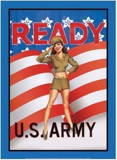 Army Ready Metal Poster Sign