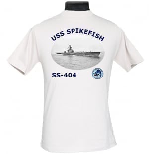 SS 404 USS Spikefish 2-Sided Photo T-Shirt