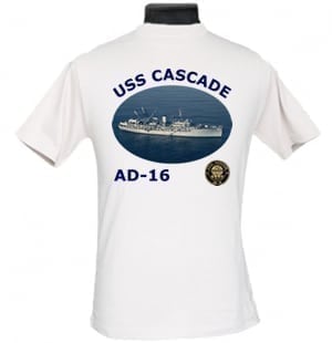 AD 16 USS Cascade 2-Sided Photo T-Shirt