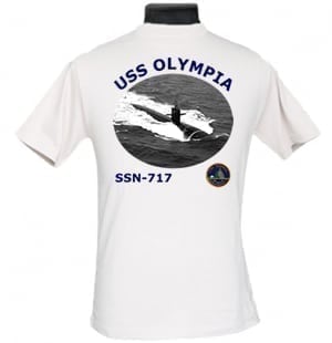 SSN 717 USS Olympia 2-Sided Photo T-Shirt