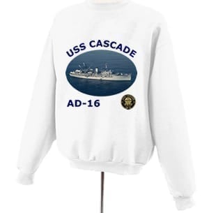 AD 16 USS Cascade Photo Sweatshirt