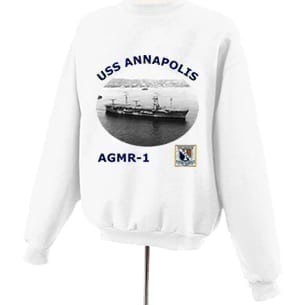 AGMR 1 USS Annapolis Photo Sweatshirt