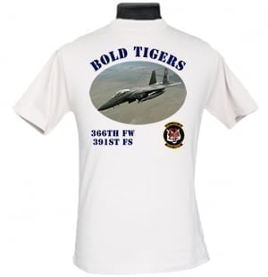 391st FS Bold Tigers 2-Sided Photo T-Shirt