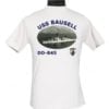 DD 845 USS Bausell 2-Sided Photo T Shirt