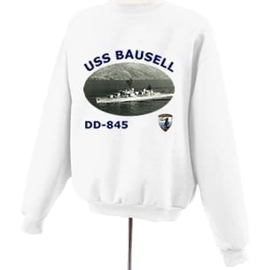DD 845 USS Bausell Photo Sweatshirt