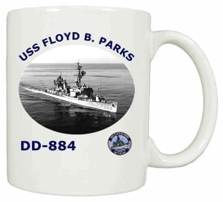 DD 884 USS Floyd B Parks Coffee Mug