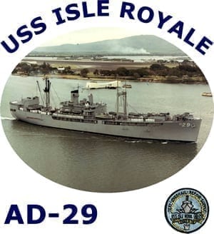 AD 29 USS Isle Royale 2-Sided Photo T-Shirt