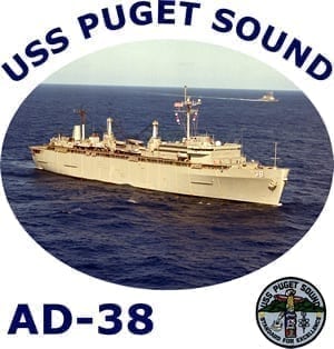 AD 38 USS Puget Sound 2-Sided Photo T-Shirt