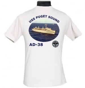 AD 38 USS Puget Sound 2-Sided Photo T-Shirt