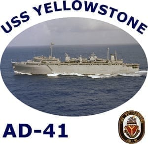 AD 41 USS Yellowstone 2-Sided Photo T-Shirt