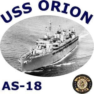 AS 18 USS Orion 2-Sided Photo T Shirt