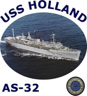 AS 32 USS Holland 2-Sided Photo T Shirt