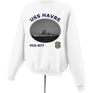 PCE 877 USS Havre Photo Sweatshirt