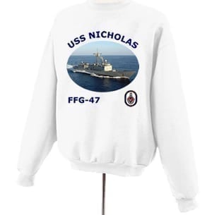 FFG 47 USS Nicholas Photo Sweatshirt