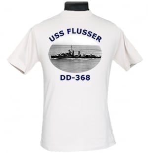 DD 368 USS Flusser 2-Sided Photo T Shirt