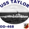 DD 468 USS Taylor 2-Sided Photo T Shirt