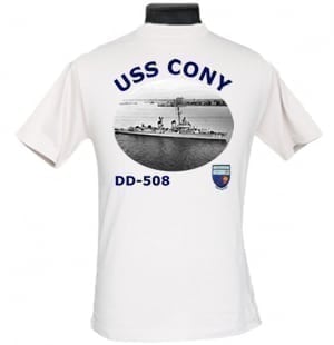 DD 508 USS Cony 2-Sided Photo T Shirt