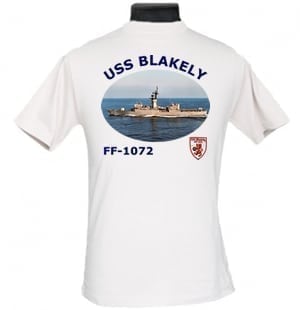 FF 1072 USS Blakely 2-Sided Photo T Shirt