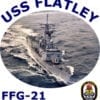 FFG 21 USS Flatley 2-Sided Photo T Shirt
