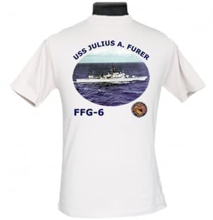 FFG 6 USS Julius A. Furer 2-Sided Photo T Shirt