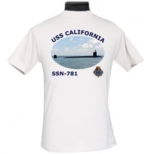 SSN 781 USS California 2-Sided Photo T Shirt