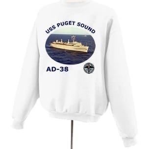 AD 38 USS Puget Sound Photo Sweatshirt