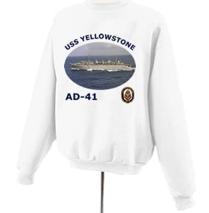 AD 41 USS Yellowstone Photo Sweatshirt