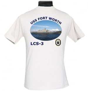 LCS 3 USS Fort Worth 2-Sided Photo T-Shirt