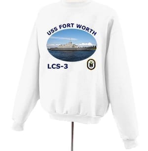 LCS 3 USS Fort Worth Photo Sweatshirt