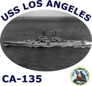 CA 135 USS Los Angeles 2-Sided Photo T Shirt
