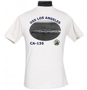 CA 135 USS Los Angeles 2-Sided Photo T Shirt