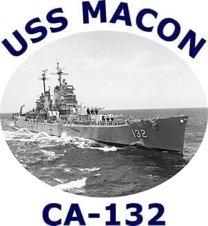 CA 132 USS Macon 2-Sided Photo T Shirt