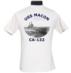 CA 132 USS Macon 2-Sided Photo T Shirt