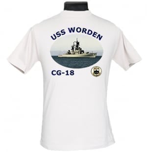 CG 18 USS Worden 2-Sided Photo T Shirt