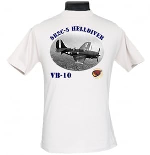 US Navy VB-10 Helldiver 2-Sided Photo T-Shirt