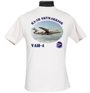 US Navy VAH-4 KA-3B Skywarrior 2-Sided Photo T-Shirt