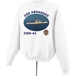 CGN 41 USS Arkansas Photo Sweatshirt