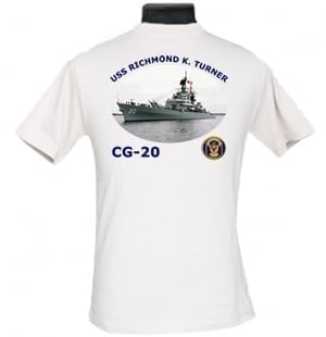 CG 20 USS Richmond K. Turner 2-Sided Photo T Shirt