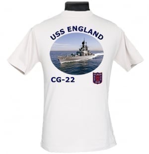 CG 22 USS England 2-Sided Photo T Shirt