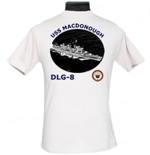 DLG 8 USS Macdonough 2-Sided Photo T Shirt