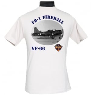 US Navy VF-66 FR-1 Fireball 2-Sided Photo T-Shirt