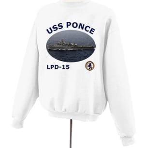 LPD 15 USS Ponce Photo Sweatshirt