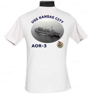 AOR 3 USS Kansas City 2-Sided Photo T-Shirt