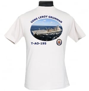 T-AO-195 USNS Leroy Grumman 2-Sided Photo T Shirt