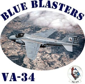 NAVY VA-34 INTRUDER BLUE BLASTERS GRUMMAN A-6 CHALLENGE COIN