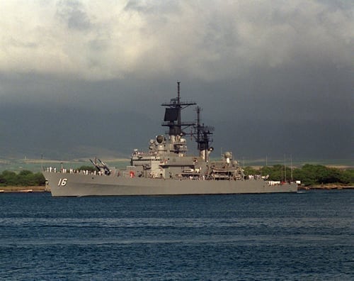 CG 16 USS Leahy Photograph