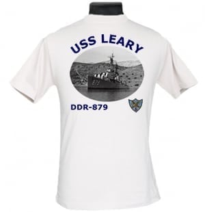DDR 879 USS Leary 2-Sided Photo T Shirt