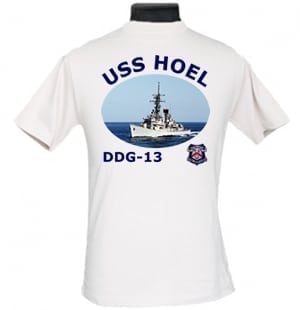 DDG 13 USS Hoel 2-Sided Photo T Shirt