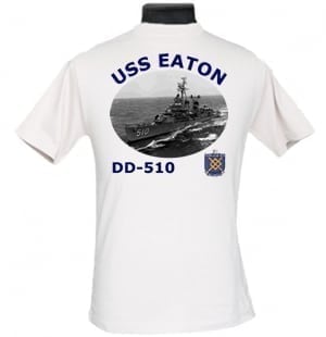 DD 510 USS Eaton 2-Sided Photo T Shirt